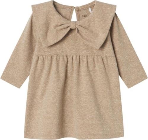 Name It Nbfrossia LS Dress Str 68 - Weathered Teak Kjoler hos Magasin