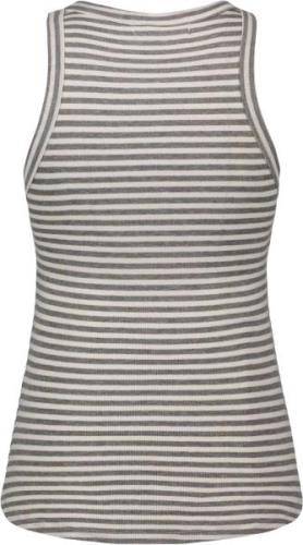 Sofie Schnoor Top Kvinde Grey Striped Tanktoppe Str L - hos Magasin