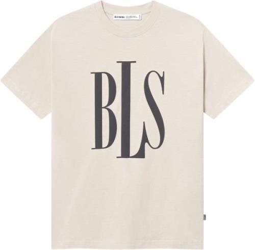 BLS Hafnia Henry Tshirt Mand Sand Kortærmede T-shirts Regular Fit Str ...