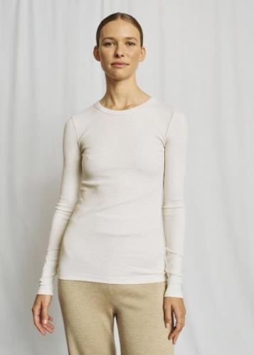 Bruun & Stengade BS Margrethe Regular Fit Top Kvinde Off White Toppe S...