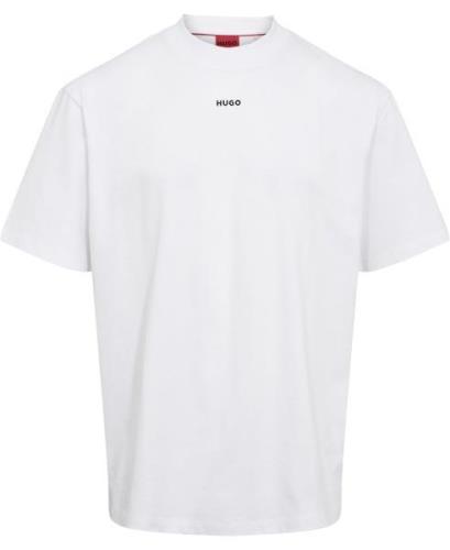 HUGO Dapolino Mand Hvid Kortærmede T-shirts Str L - hos Magasin