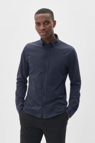 Matinique Matrostol BU Mand Dark Navy Langærmede Skjorter Regular Fit ...