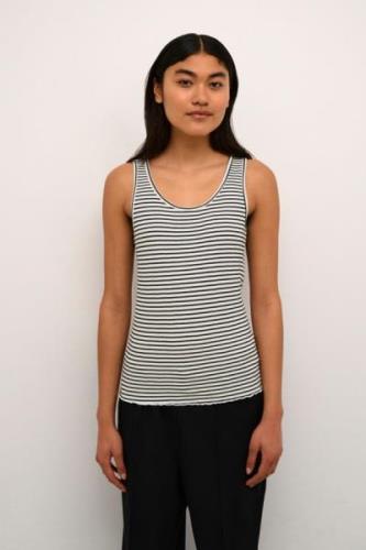 Karen by Simonsen Candacekb Striped Tank Top Kvinde Egret/meteorite St...