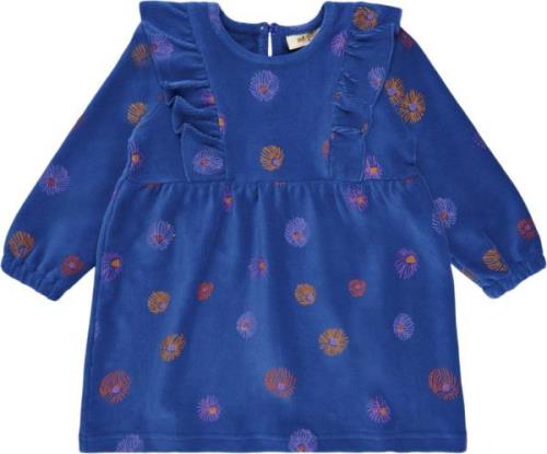 Soft Gallery Sgbeleanor Velvet Flower Dress Str 6m - True Blue Kjoler ...