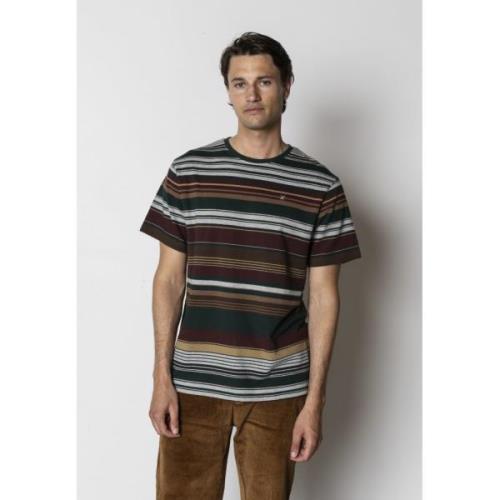 Clean Cut Copenhagen Scott Jacquard Tshirt Mand Deep Green/dark Plum S...