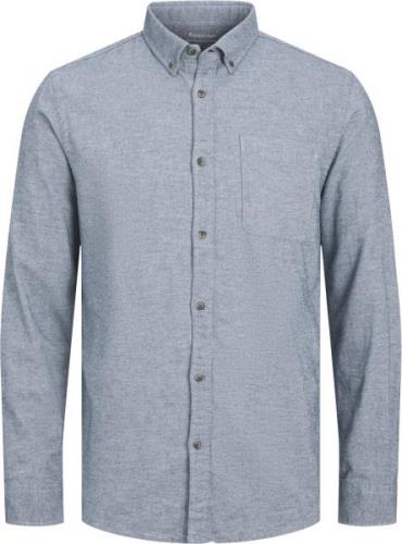 Jack & Jones Jjeclassic Melange Shirt LS SN Mand Faded Denim Langærmed...