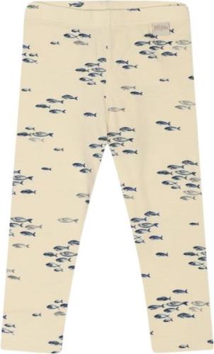 PETIT PIAO Legging Printed Str 80 cm - Fish Aop Leggings Bomuld hos Ma...