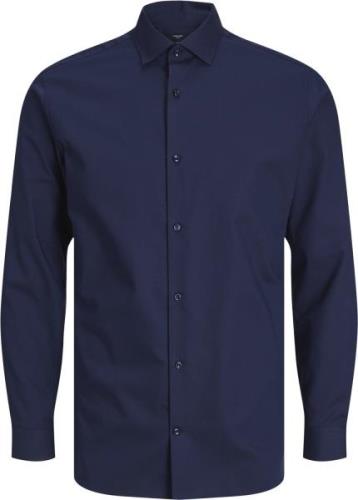 Jack & Jones Jprblaparker Shirt L/S Noos Mand Perfect Navy/slim Fit La...