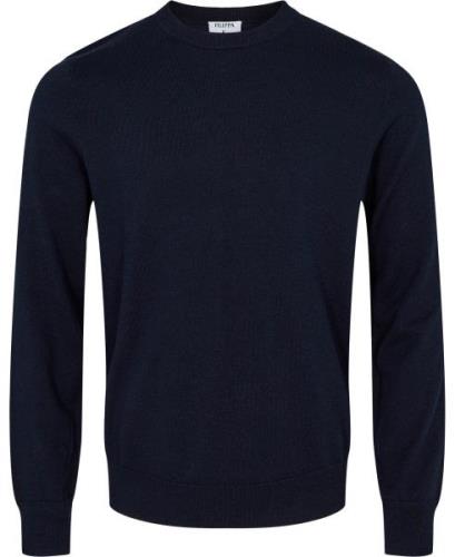 Filippa K Cotton Merino Sweater Mand Navy Sweaters Str L Merino - hos ...