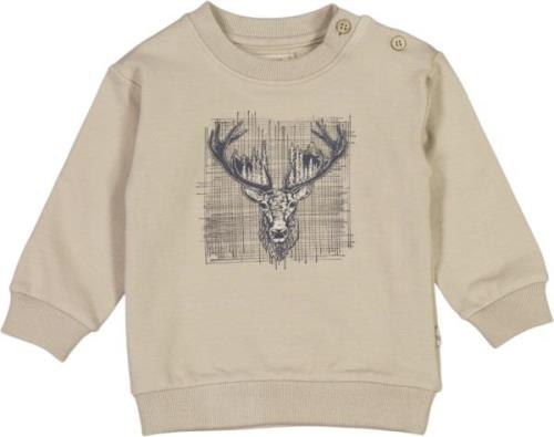 Wheat Sweatshirt Dådyr Str 2 år / 92 cm - Gravel Sweatshirts Bomuld ho...