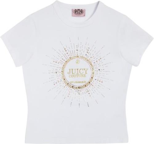 Juicy Couture Heritage Crown Tshirt Kvinde White Kortærmede T-shirts S...