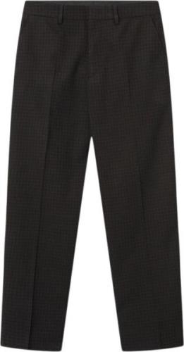 Wood Wood Charlie Wool Trousers Mand Brown Check Chinos Str 46 - hos M...