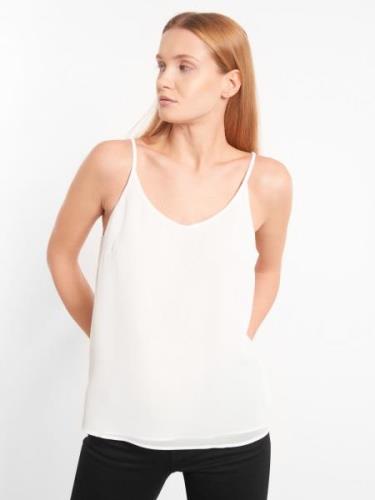 Soft Rebels Frida Top Kvinde Snow White / Off White Tanktoppe Str L - ...