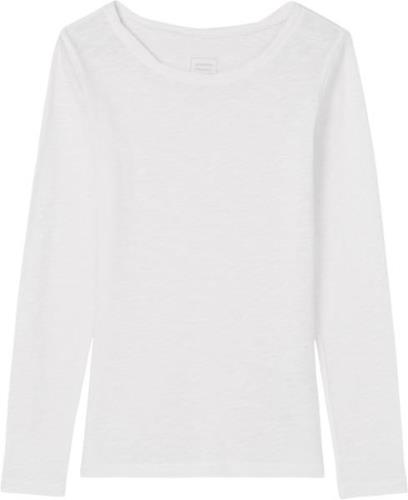 Marc O’Polo Tshirt, Long-sleeve, Twisted Round Kvinde White Langærmede...