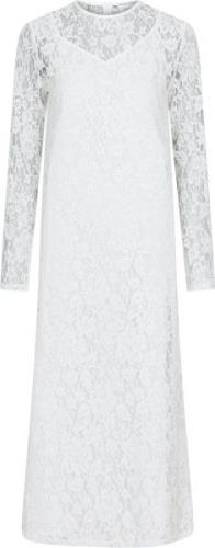 Neo Noir Mary Lace Dress Kvinde Hvid Maxi Kjoler Str 40 - hos Magasin