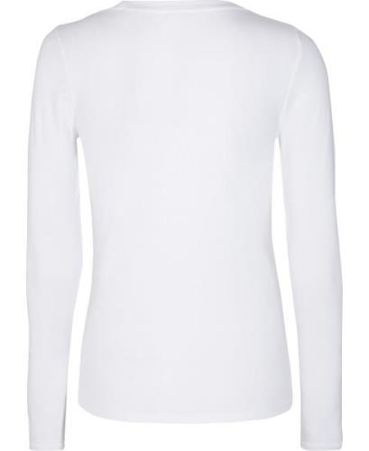 Levi's LS Baby TEE White + Kvinde Hvid Langærmede T-shirts Str L - hos...