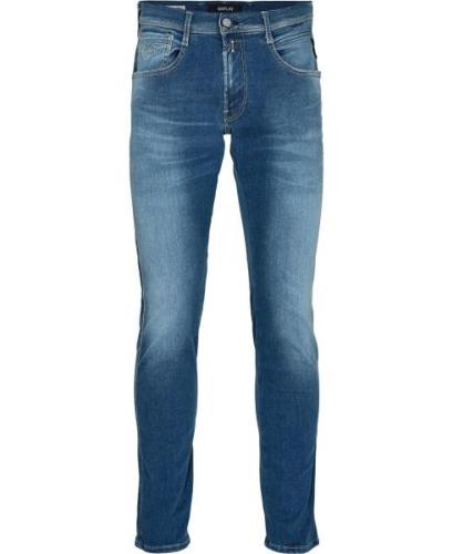 Replay Hyperflex Reused Mand Light Blue Jeans Str 32/32 - hos Magasin