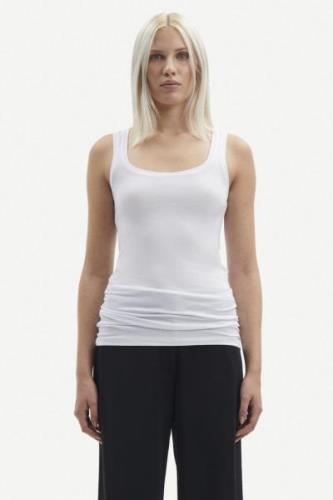 Samsøe Samsøe Sue Solid 265 Kvinde White Tanktoppe Str S/M - hos Magas...