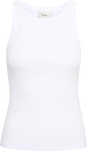 Gestuz Drewgz sl top Noos Kvinde Bright White Tanktoppe Str L - hos Ma...