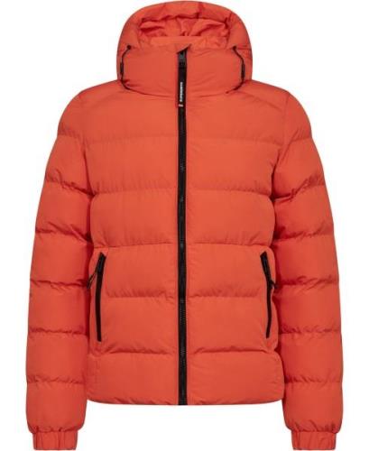 Superdry Hooded Sports Puffer Jacket Mand Flame Orange Overgangsjakker...