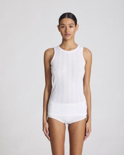 Gai&Lisva Alberte Cotton Top Gots 243975 Kvinde White Tanktoppe Str L ...