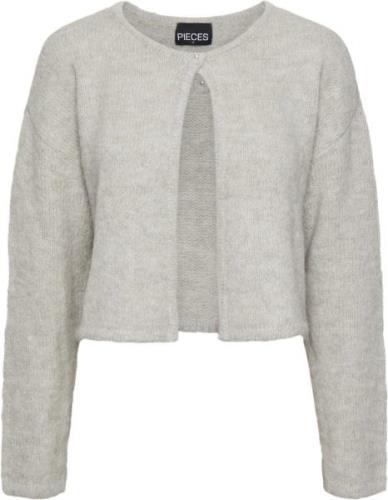 Pieces Pcruno LS Knit Cardigan BC Kvinde Dove Cardigans Str L - hos Ma...