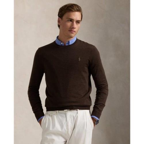 Polo Ralph Lauren 2/30 Merino WL Rwslsl-plo Mand Cacao Brown Heather S...