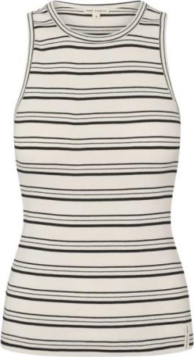 esmé studios Esblossom Tank Top Gots Kvinde Black Stripe Tanktoppe Str...