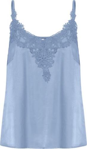 Cream Cranna Top Kvinde Captain's Blue Tanktoppe Str 40 - hos Magasin