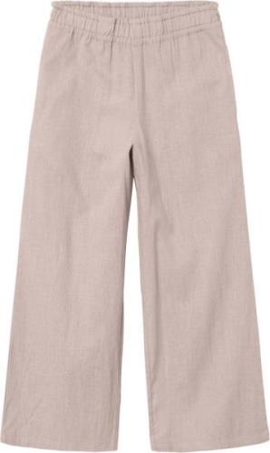 Name It Nkffalinnen Wide Pant Noos Str 128 - Sepia Rose Bukser hos Mag...