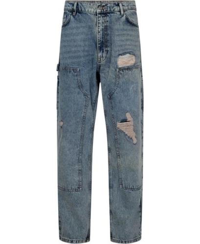 Moschino Trousers Mand Blue 282 Jeans Str 46 - hos Magasin