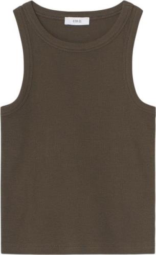 Envii Enally Racer TOP 5314 Kvinde Slate Black Tanktoppe Str L - hos M...