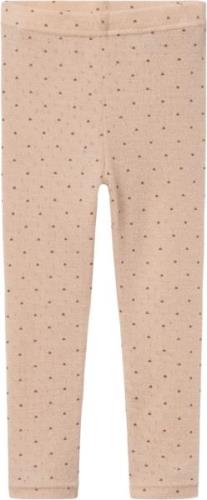 Lil' Atelier Nmfnava Wool Leggings LIL Str 92 - Rugby Tan Leggings Uld...