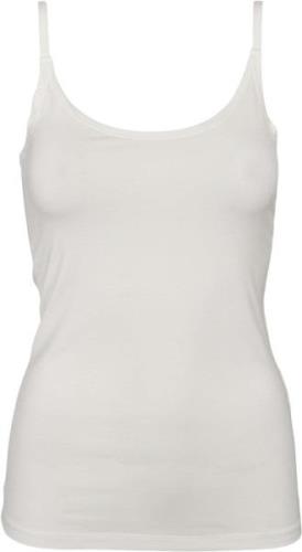 esmé studios Espenelope Singlet Top Kvinde White Tanktoppe Str L - hos...