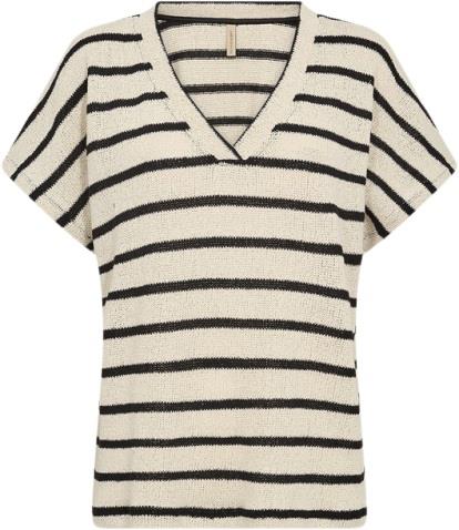 soyaconcept Scfauna 1 T-shirt Creme Kvinde 1620c Creme Kortærmede T-sh...