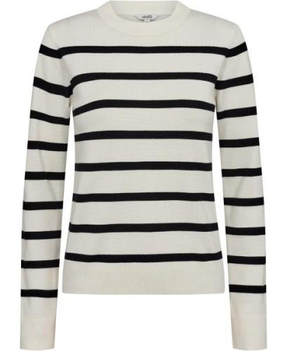 mbyM Canam Kvinde Sugar Black Stripe Sweaters Str L - hos Magasin