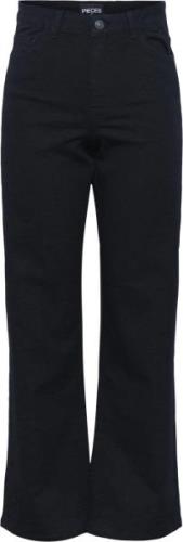 Pieces Pcpeggy HW Wide Pant BLC Noos BC Kvinde Sort Bukser Med Brede B...