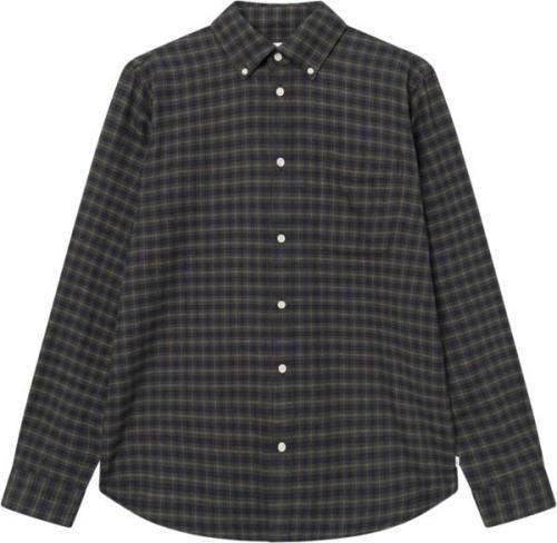 Les Deux Kent Check Shirt 2. 0 Mand Pine Green/black Langærmede Skjort...