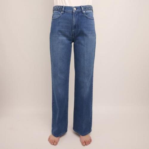 Tomorrow Brown Jeans Wash Bilbao Kvinde Denim Blue Straight Jeans Str ...