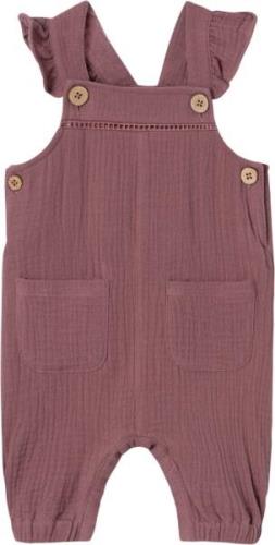 Lil' Atelier Nbfobina Loose Overall LIL Str 56 - Rose Brown Bukser hos...