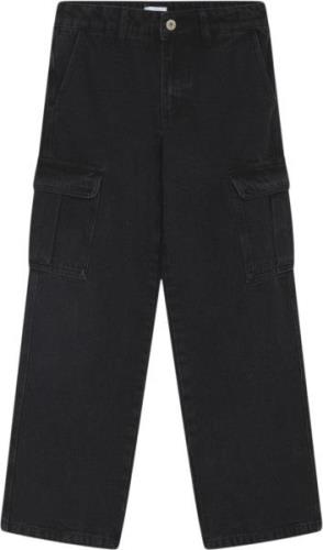 Grunt Worki Low Waist Cargo Str 25/12Y - Black Jeans hos Magasin