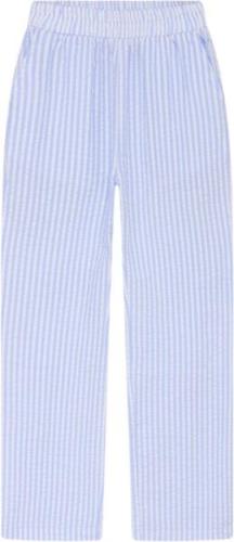 Grunt Tenna Striped Pant Str XL/16Y - Light Blue Bukser hos Magasin