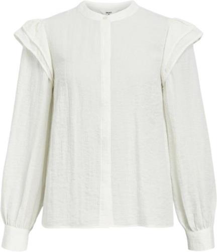 Object Objsophie L/S Shirt 131 Kvinde Cloud Dancer Langærmede Bluser S...