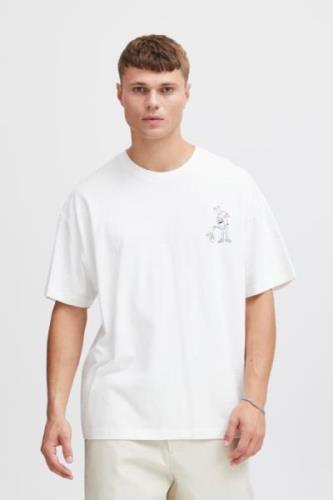 !Solid Sdimre Mand Off White Kortærmede T-shirts Str L - hos Magasin