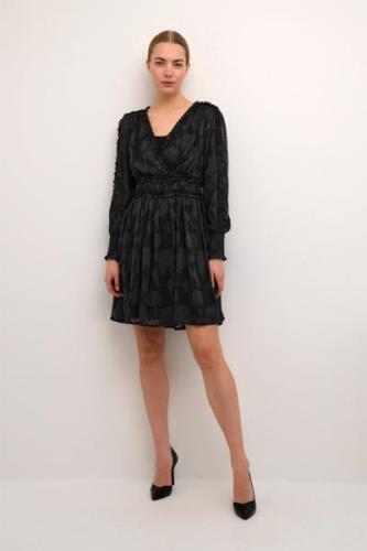 Cream Cryana Dress Zally fit Kvinde Pitch Black Korte Kjoler Str 40 - ...