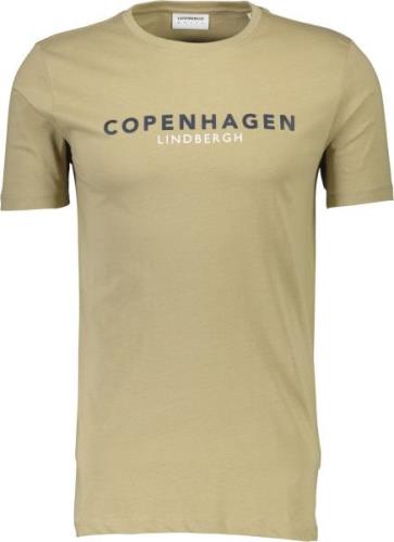 Lindbergh Copenhagen Print tee S/S Mand Mid Sand Kortærmede T-shirts S...