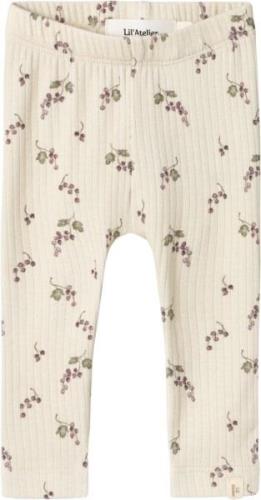 Lil' Atelier Nbfgio BIE Slim Legging LIL Str 68 - Birch/berries Leggin...