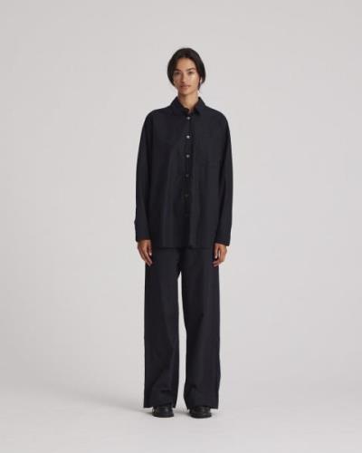 Gai&Lisva Astrid L/S Shirt Poplin Gots 243975 Kvinde Black Langærmede ...