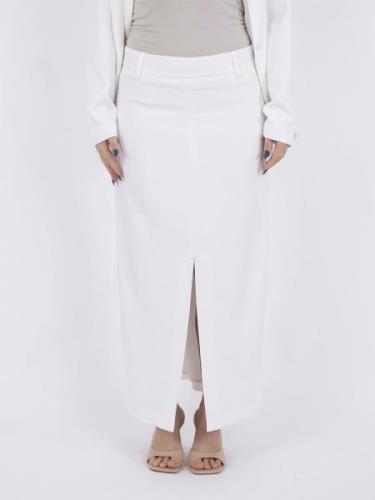 Neo Noir Vinti Melange Skirt Kvinde White Maxi Nederdele Str 40 - hos ...