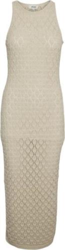 Vero Moda Vmevelyn SL Crochet 7/8 Dress VMA N Kvinde Birch Maxi Kjoler...